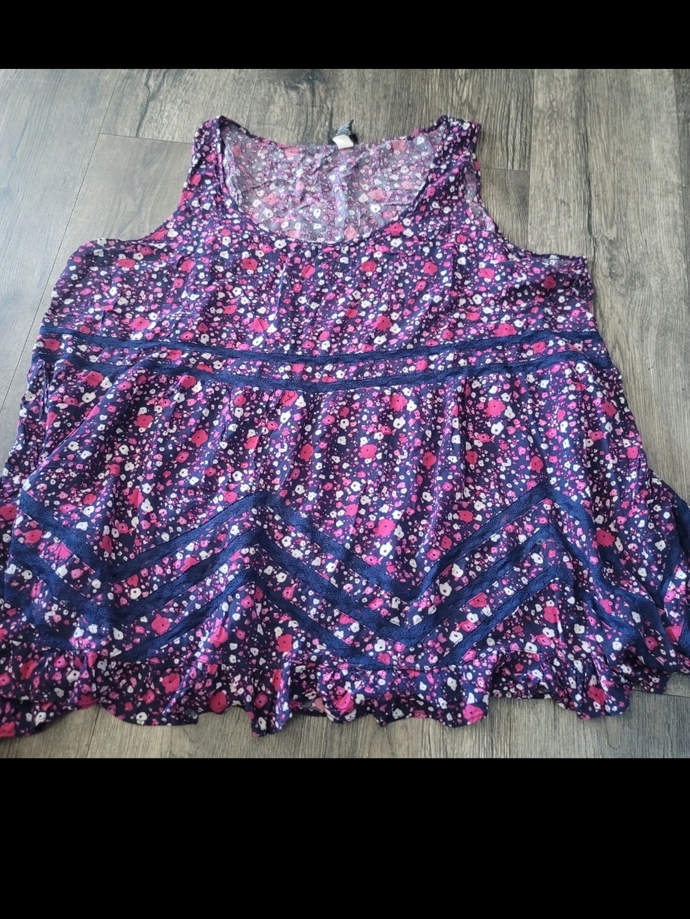 torrid Floral Sleeveless Babydoll Tank Top